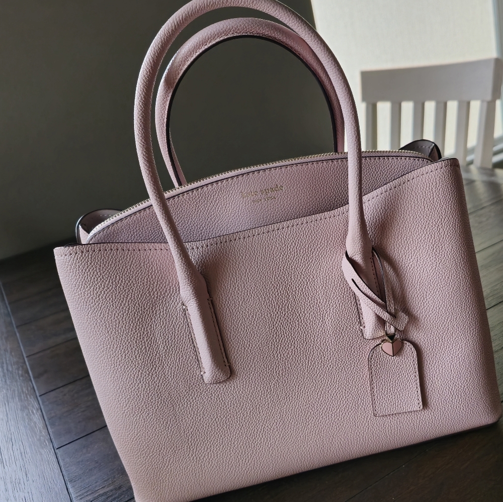 Kate Spade Margaux Large Satchel in the Tutu Pink color.